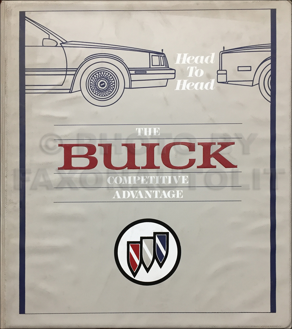1988 Buick Competitive Comparison Dealer Album Original