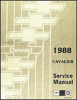 1988 Chevy Cavalier Repair Manual Original 