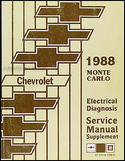 1988 Chevy Monte Carlo Electrical Diagnosis Manual Original 