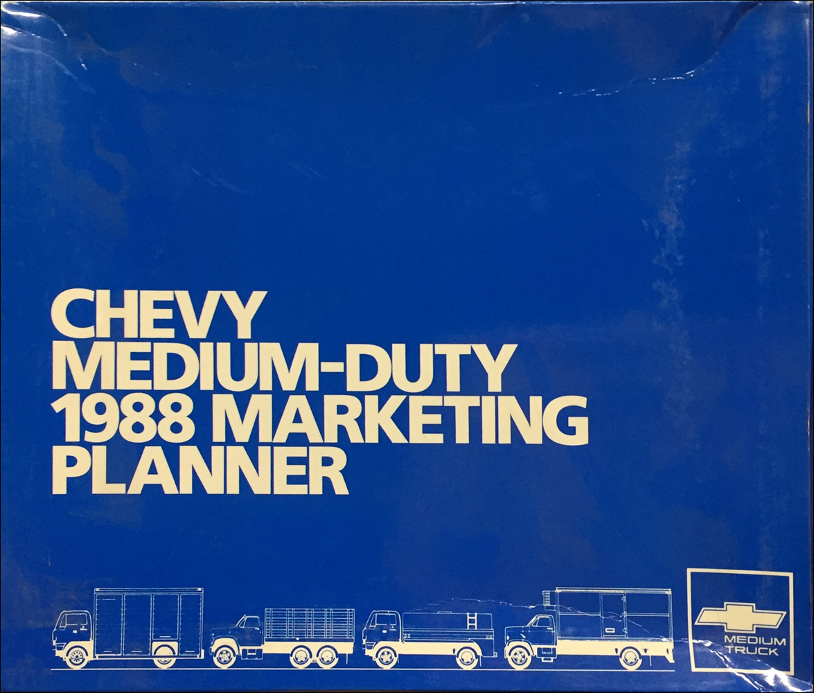 1988 Chevrolet Medium Duty Truck Dealer Advertising Planner Original 