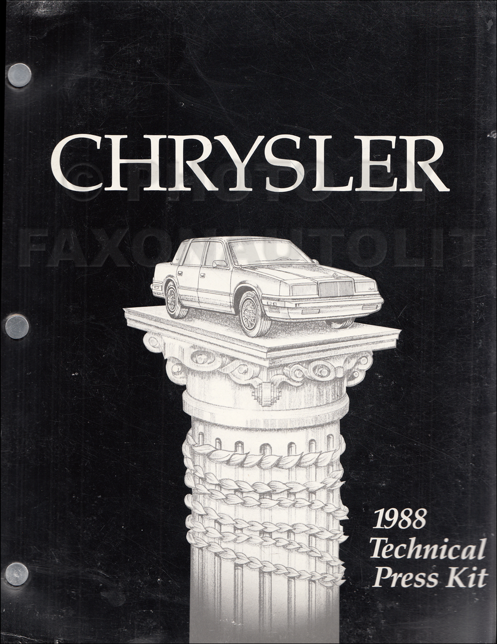1988 Chrysler Technical Press Kit Original