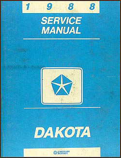 1988 Dodge Dakota Repair Manual Original 