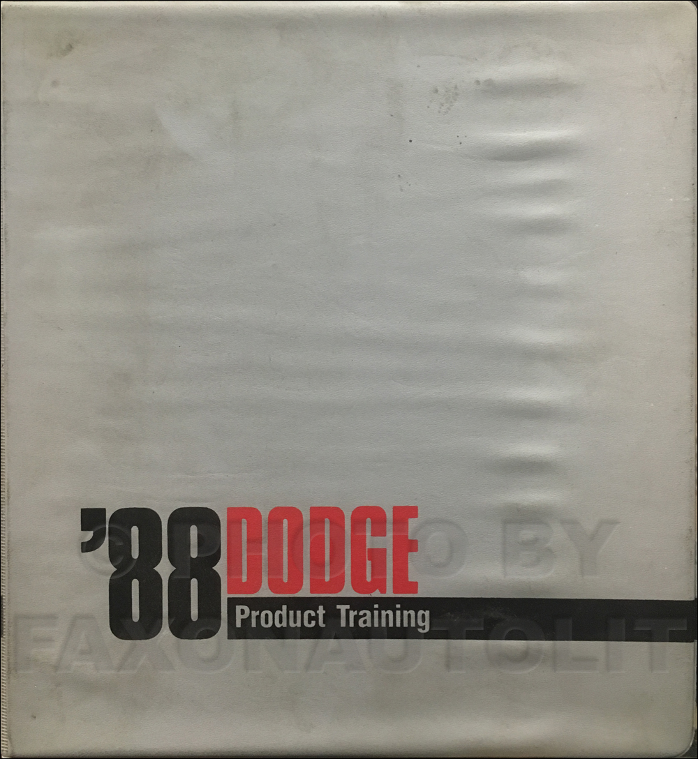 1988 Dodge Sales Training Album Original