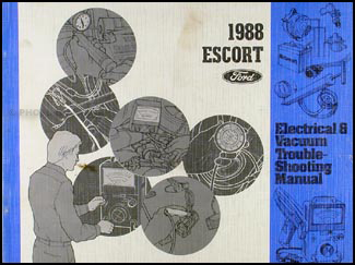 1988 Ford Escort Electrical & Vacuum Troubleshooting Manual Original