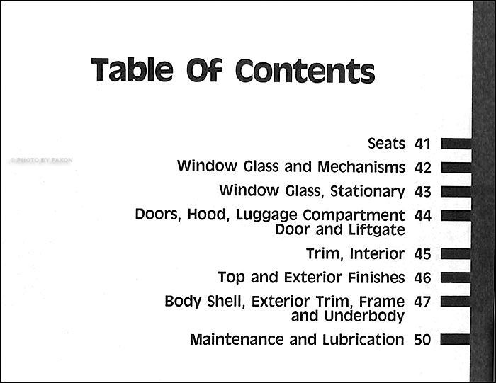 Volume B2 Table of Contents