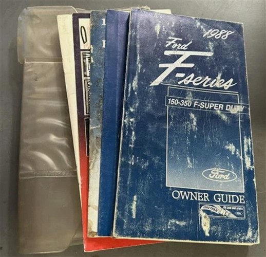 1988 Ford Pickup Truck Owner's Manual Original F150-F250-F350 and Super Duty