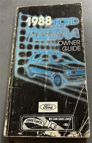 1988 Ford Festiva Owner's Manual Original