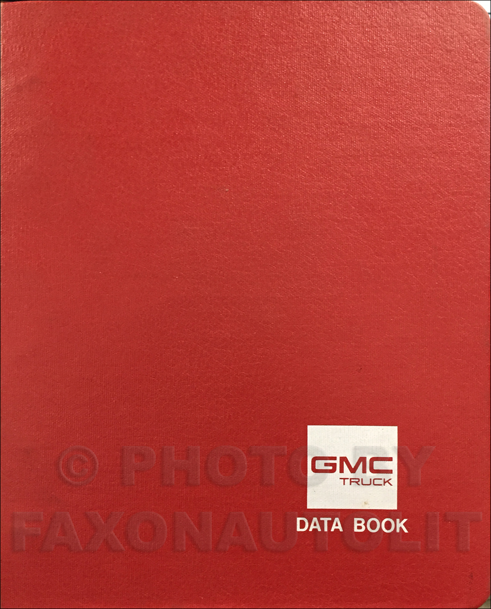 1988 GMC Light Duty Data Book Original