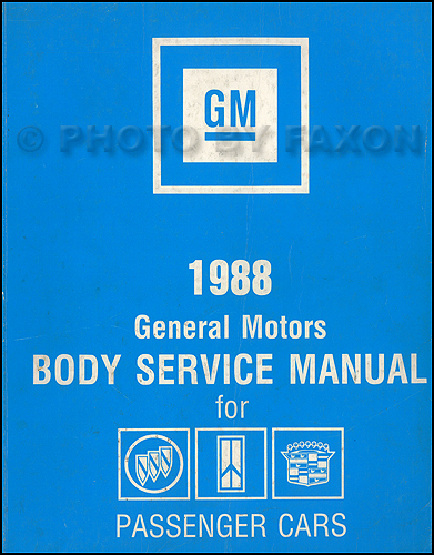 1988 GM Original Body Manual Buick, Oldsmobile, Cadillac