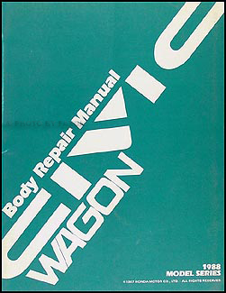 1988-1991 Honda Civic Wagon Body Repair Manual Original 