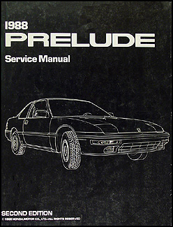 1988 Honda Prelude Repair Manual 