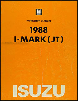 1988 Isuzu I-Mark Repair Manual Original