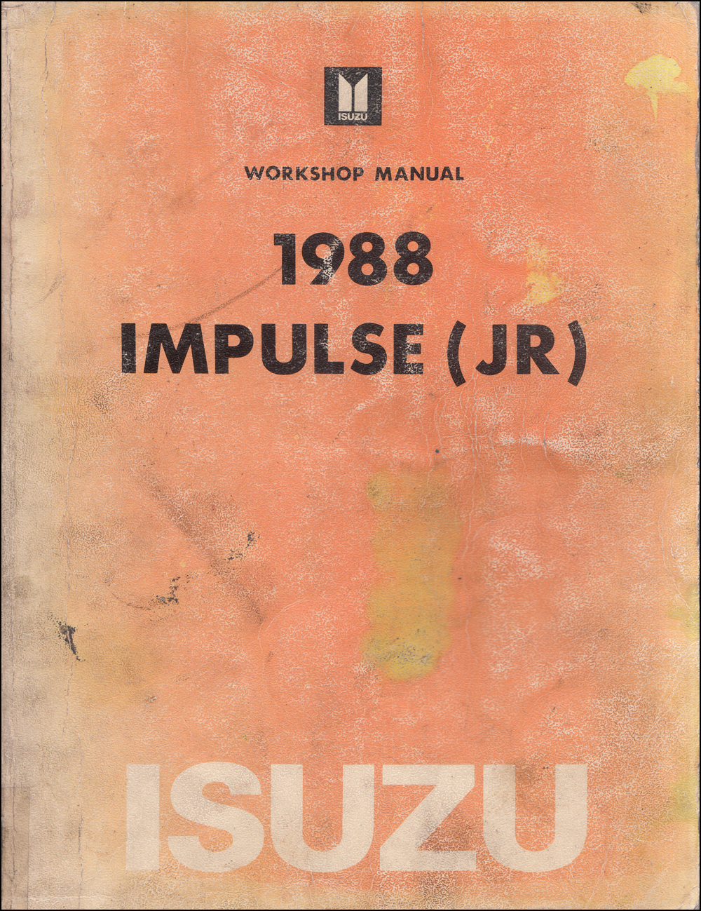 1988 Isuzu Impulse Repair Manual Original
