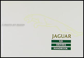 1988 Jaguar XJS Owner's Manual Original