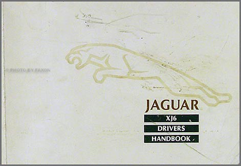 1988 Jaguar XJ6 Owner's Manual Original