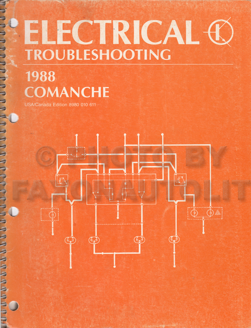 1988 Jeep Comanche Electrical Troubleshooting Manual Original