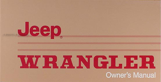 1988 Jeep Wrangler Owner's Manual Original