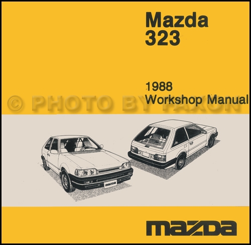 1987 Mazda 323 Repair Manual Original 
