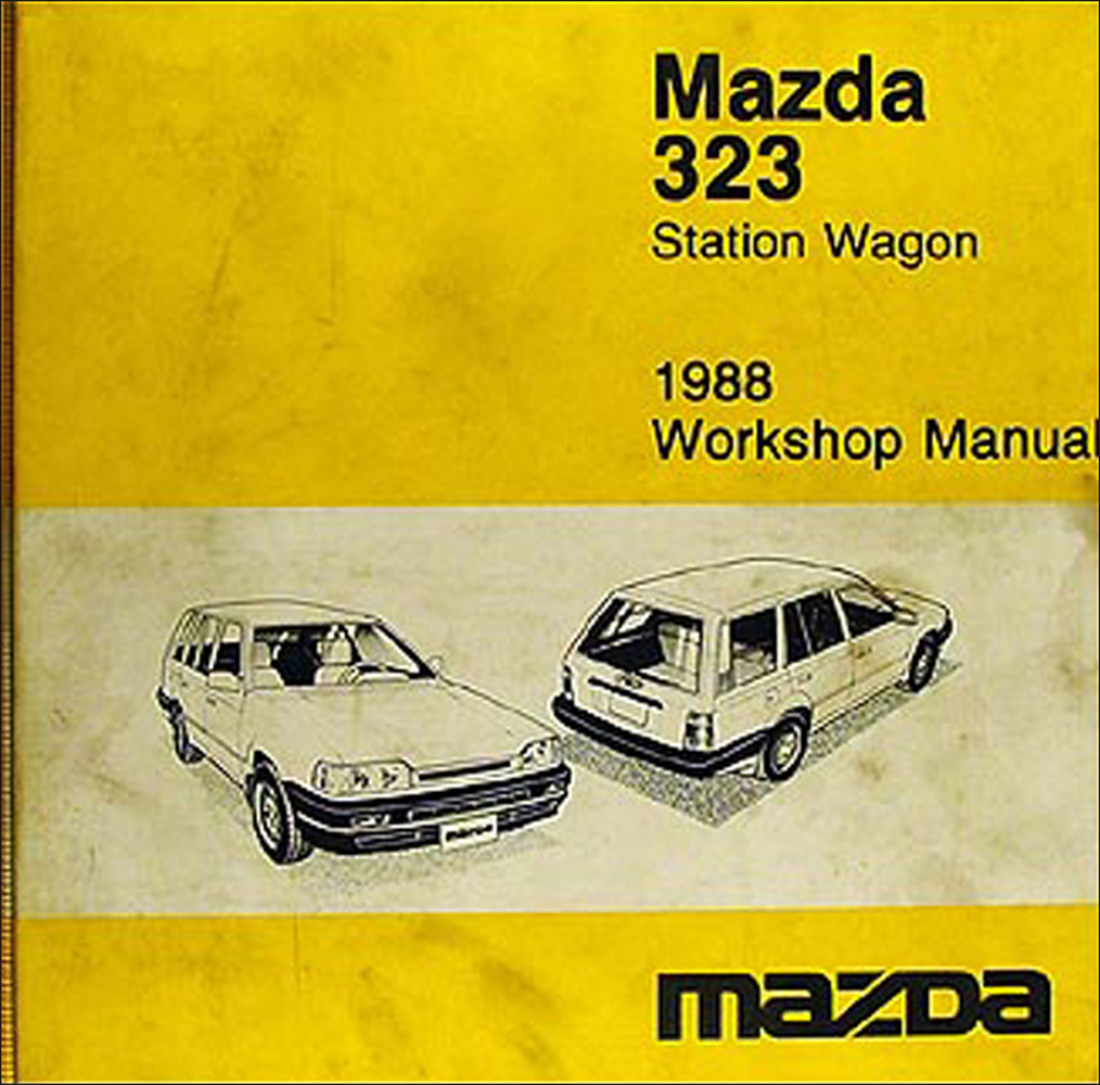 1988 Mazda 323 Station Wagon Repair Manual Original 