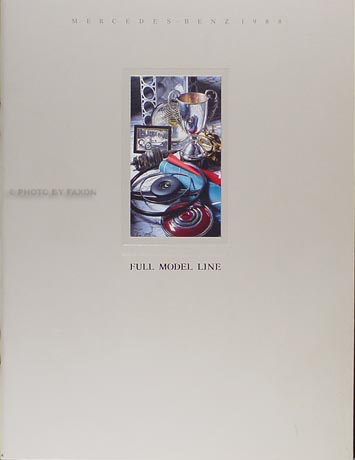 1988 Mercedes Original Sales Brochure 88 190/260/300/420/560