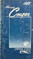 1988 Mercury Cougar Owner's Manual Original