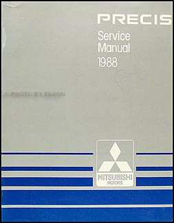 1988 Mitsubishi Precis Repair Manual Original