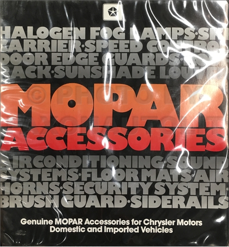 1988 Mopar Accessories Data Book Original