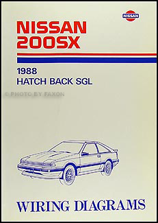 1988 Nissan 200SX Wiring Diagram Manual Original 