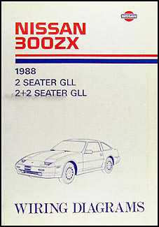 1988 Nissan 300ZX Wiring Diagram Manual Original
