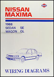 1988 Nissan Maxima Wiring Diagram Manual Original 