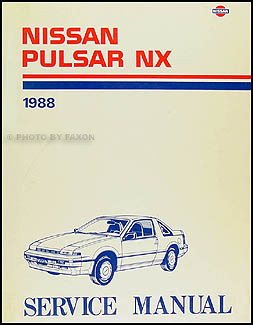 1988 Nissan Pulsar NX Repair Manual Original
