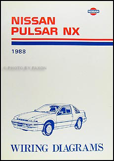 1988 Nissan Pulsar NX Wiring Diagram Manual Original