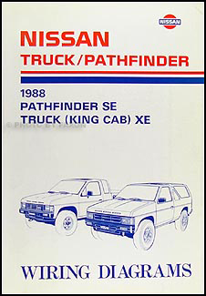 1988 Nissan Truck and Pathfinder Wiring Diagram Manual Original 