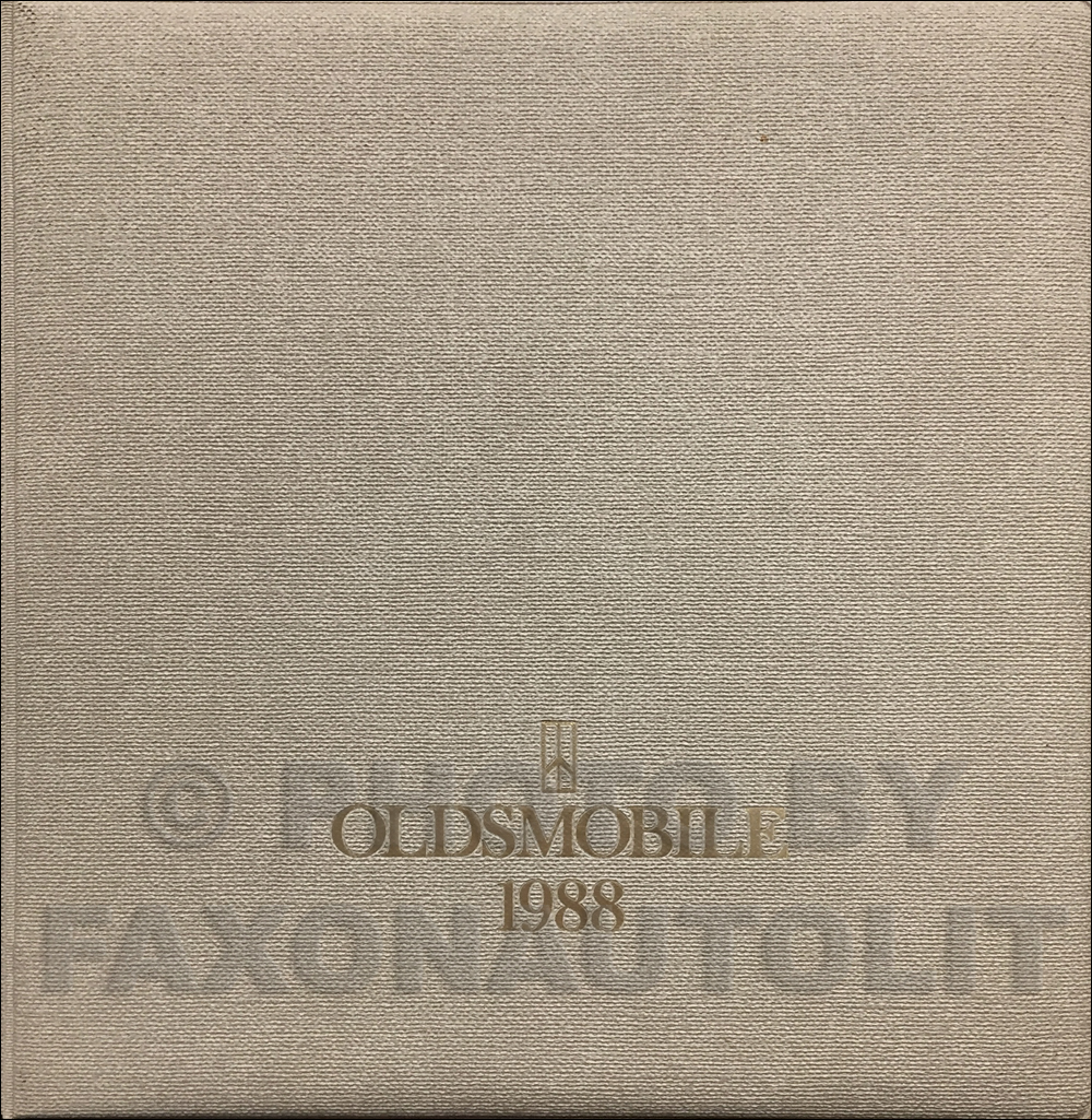 1988 Oldsmobile Color & Upholstery Dealer Album / Data Book Original