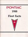 1988 Pontiac Preliminary Product Data Book Dealer Album Fleet Edition Original