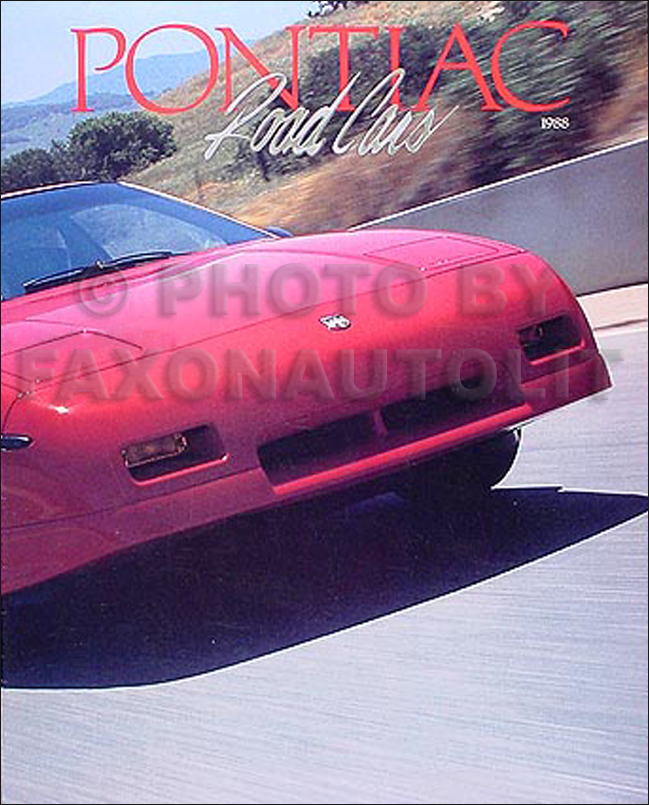 1988 Pontiac Sales Poster Original--All Models