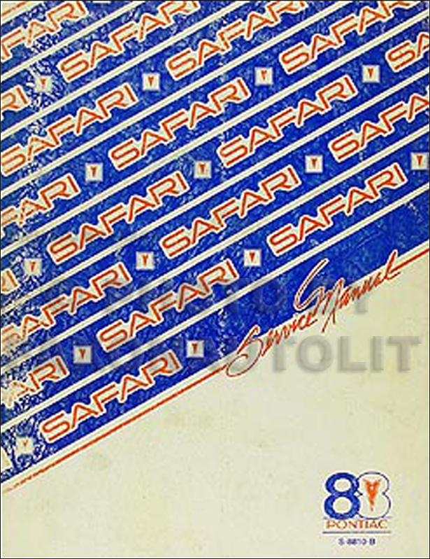 1988 Pontiac Safari Station Wagon Shop Manual Original