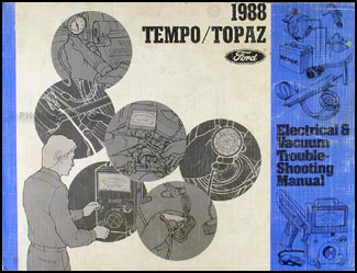 1988 Tempo Topaz Electrical and Vacuum Troubleshooting Manual Original