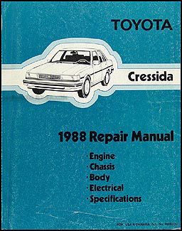 1988 Toyota Cressida Repair Manual Original