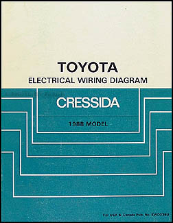 1988 Toyota Cressida Wiring Diagram Manual Original