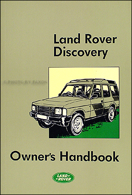 1989-1990 Land Rover Discovery Owner's Manual Reprint