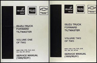 1989-1991 NRR, FSR, FTR, FVR, EVR, W5-W7 Repair Shop Manual Factory Reprint