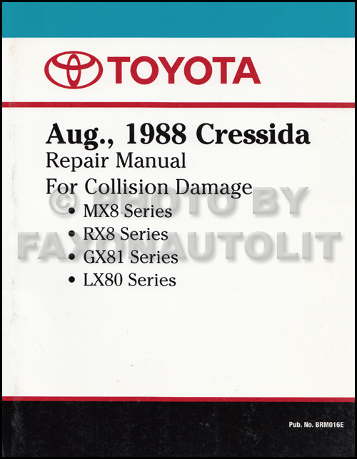 1978 Toyota Cressida Body Repair Manual Original No. 98191