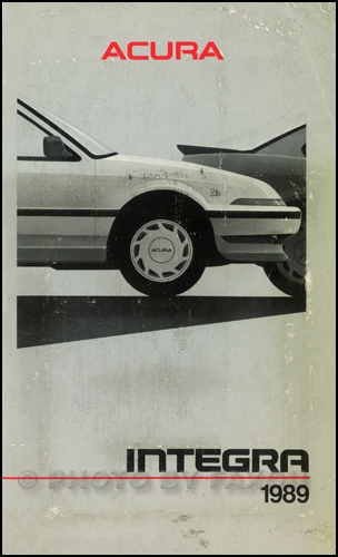 1989 Acura Integra Owners Manual Original
