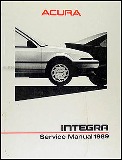 1989 Acura Integra Shop Manual Original 