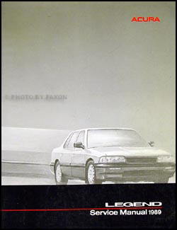 1989 Acura Legend Sedan Shop Manual Original