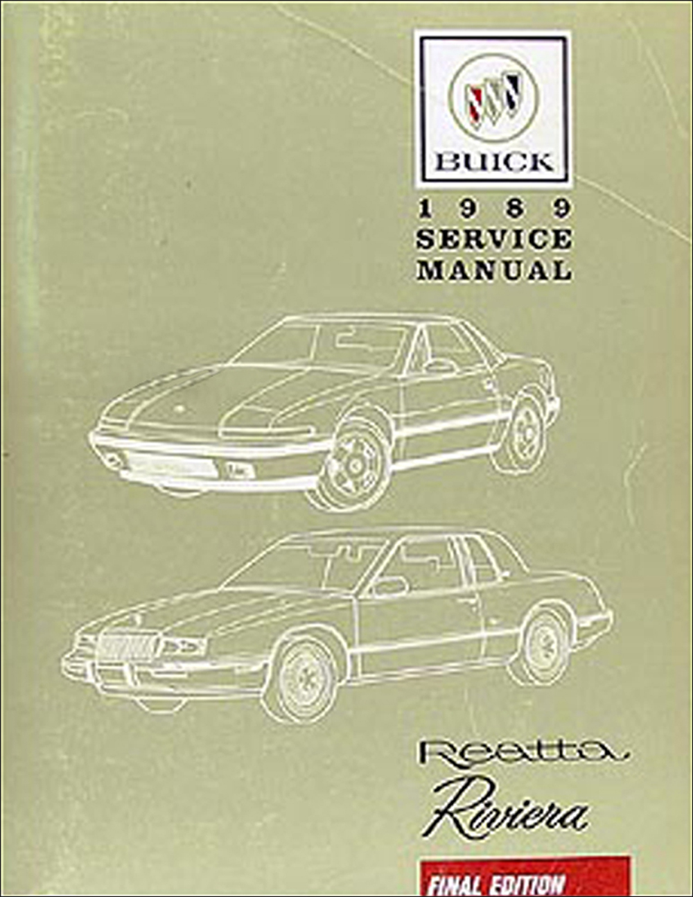 1989 Buick Riviera & Reatta Shop Manual Original