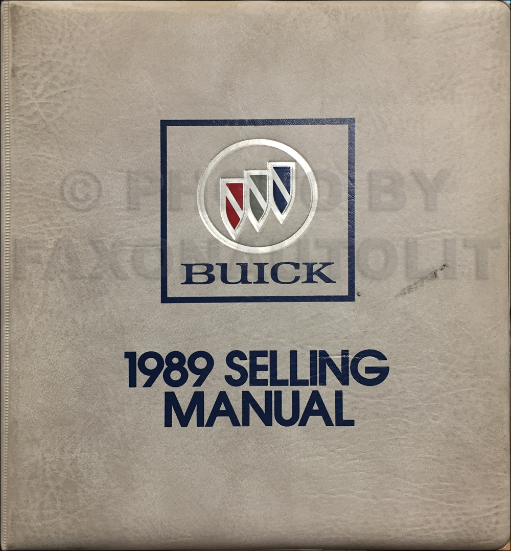 1989 Buick Selling Manual Dealer Album Original