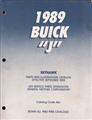 1989 Buick Skyhawk Parts Book Original