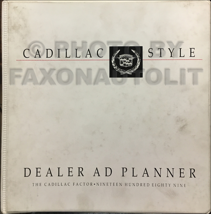 1989 Cadillac Dealer Advertising Planner Original